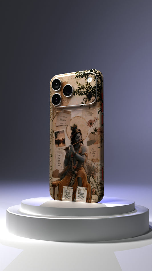 Lord Krishna Moodboard Design Mobile Skin