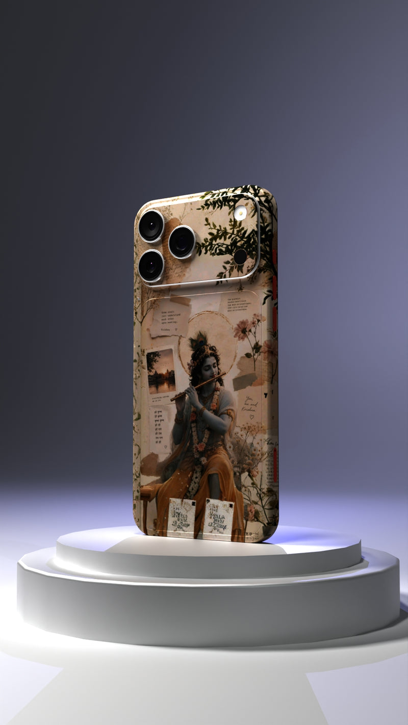 Lord Krishna Moodboard Design Mobile Skin