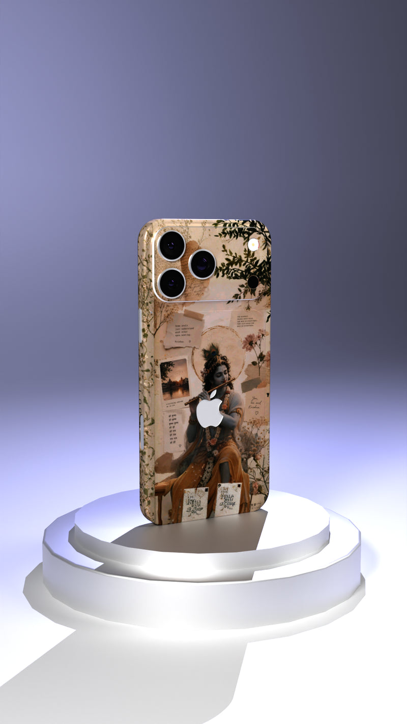 Lord Krishna Moodboard Design Mobile Skin