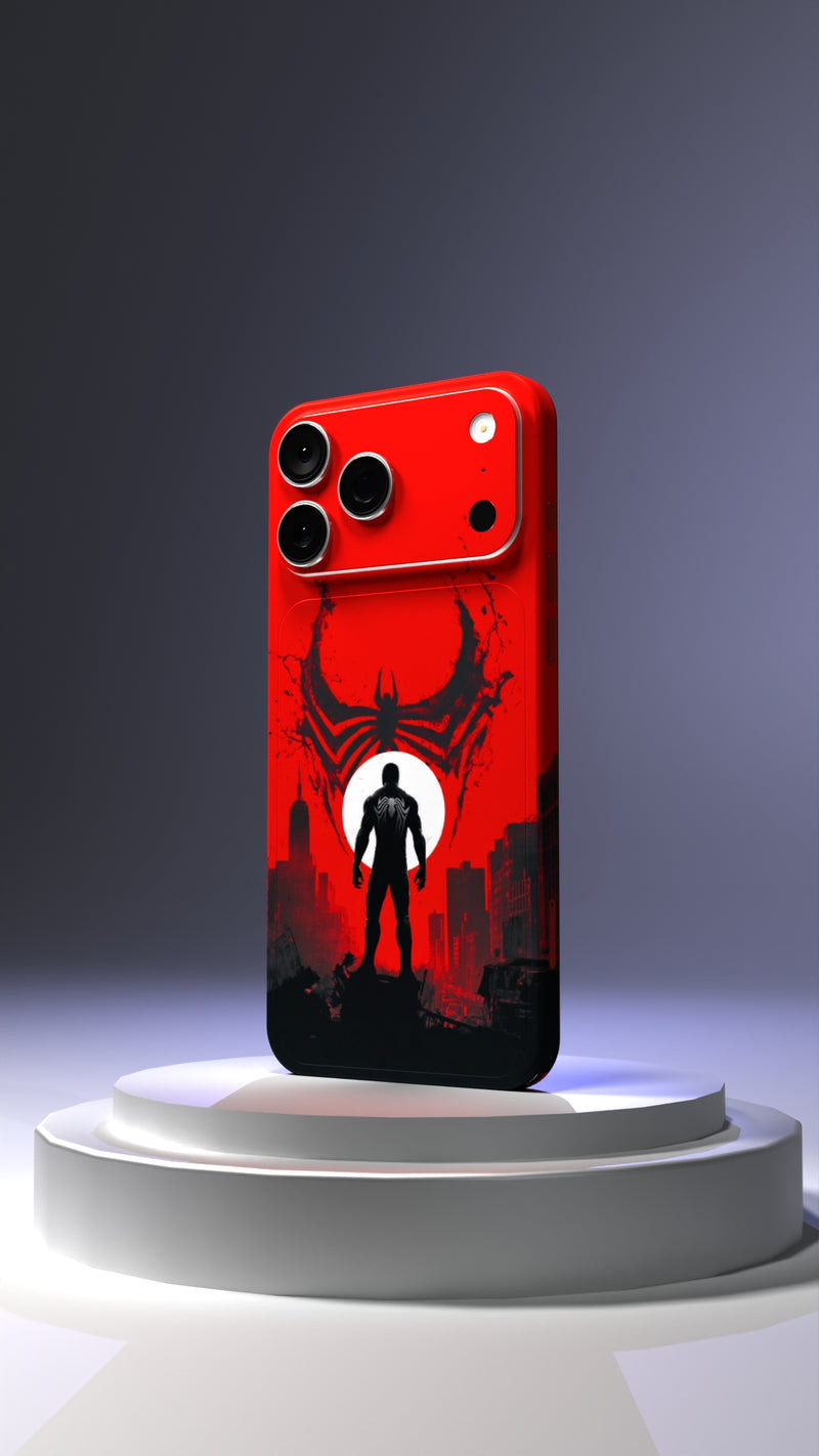 Spider-Man Symbiote Silhouette Mobile Skin