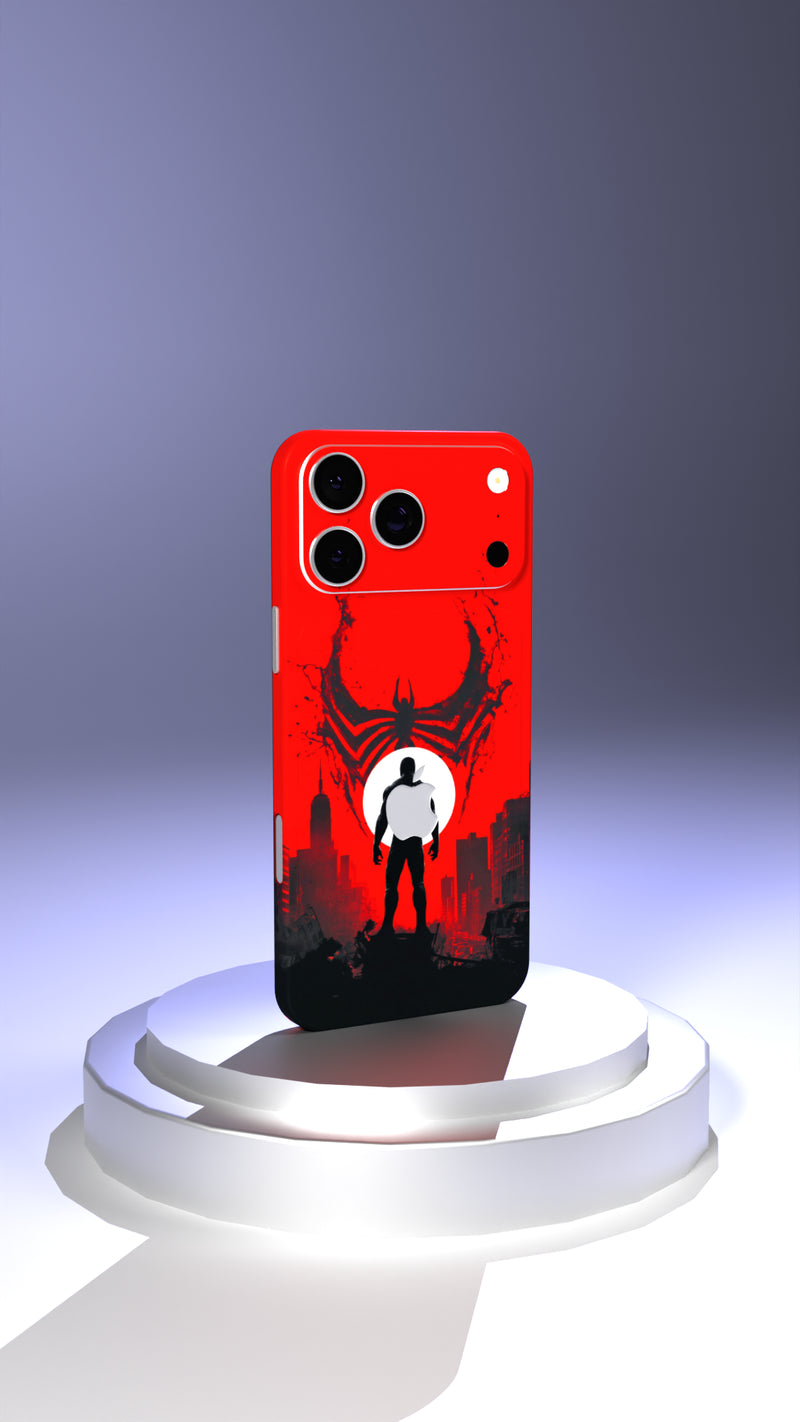 Spider-Man Symbiote Silhouette Mobile Skin