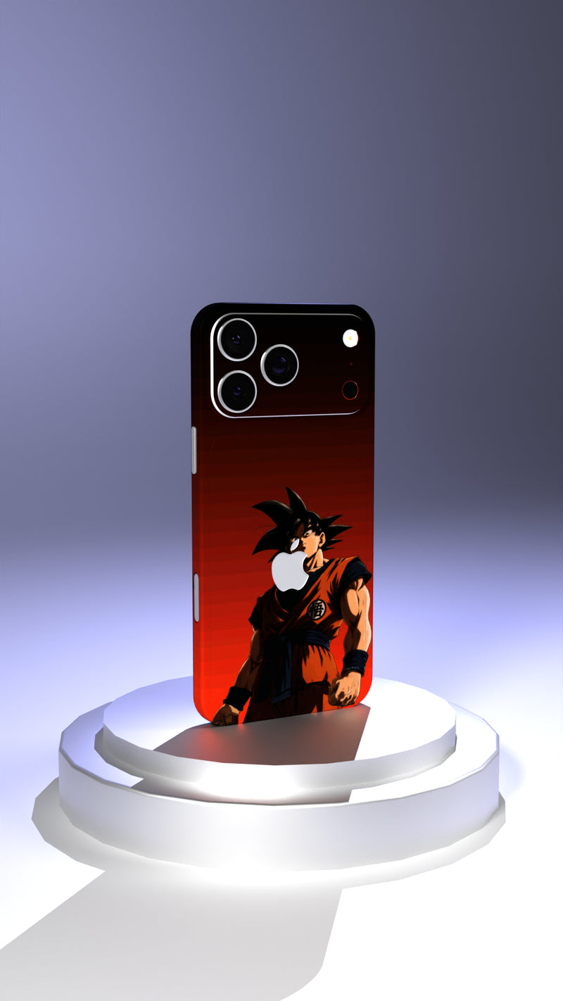 "Goku in Fiery Red" Anime Mobile Skin