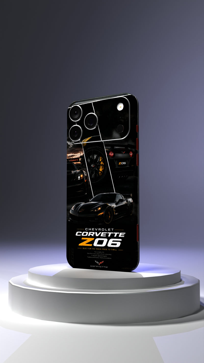 Chevrolet Corvette C6 Z06 Black Edition Mobile Skin