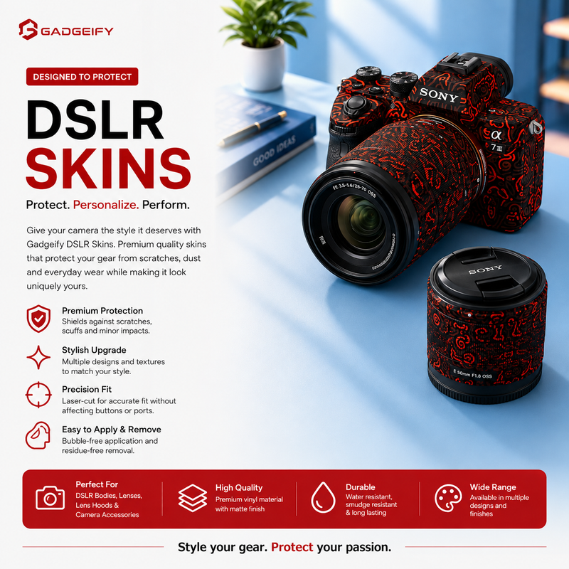 Camera Skin Black & Red