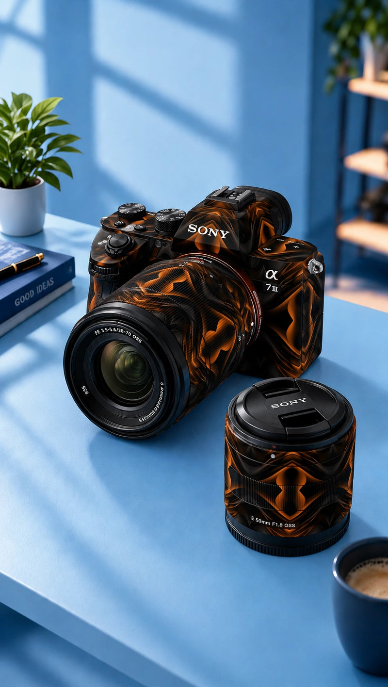 Camera Skin Orange & Black