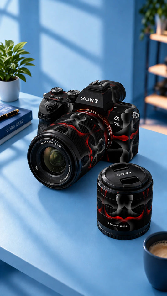 Camera Skin black & red