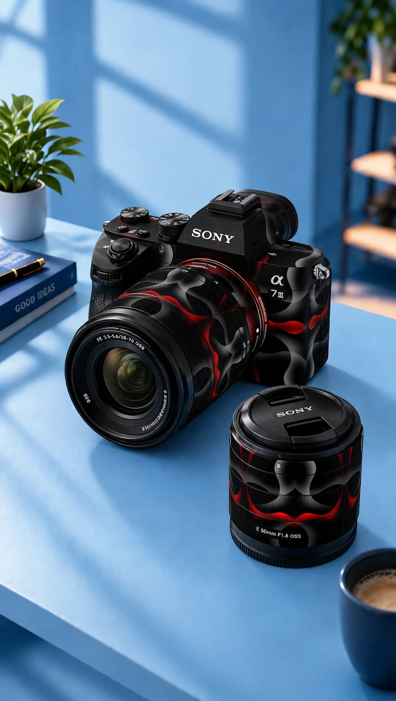 Camera Skin black & red