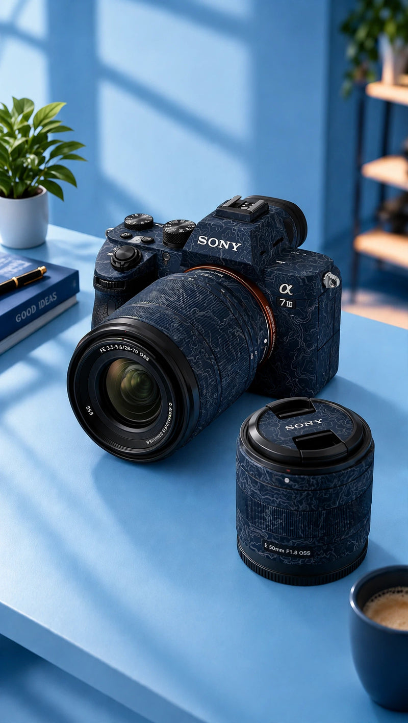 Camera Skin Blue Aesthetic