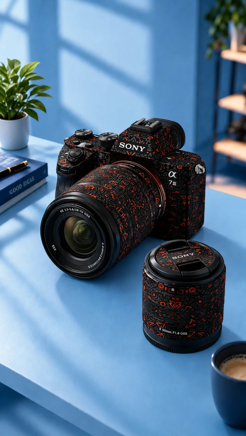 Camera Skin Black & Red