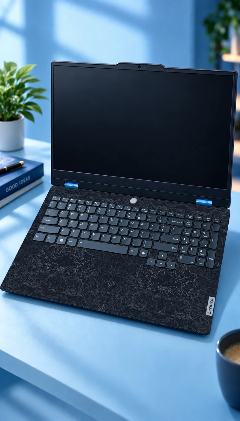 Laptop dark minimalistic skin