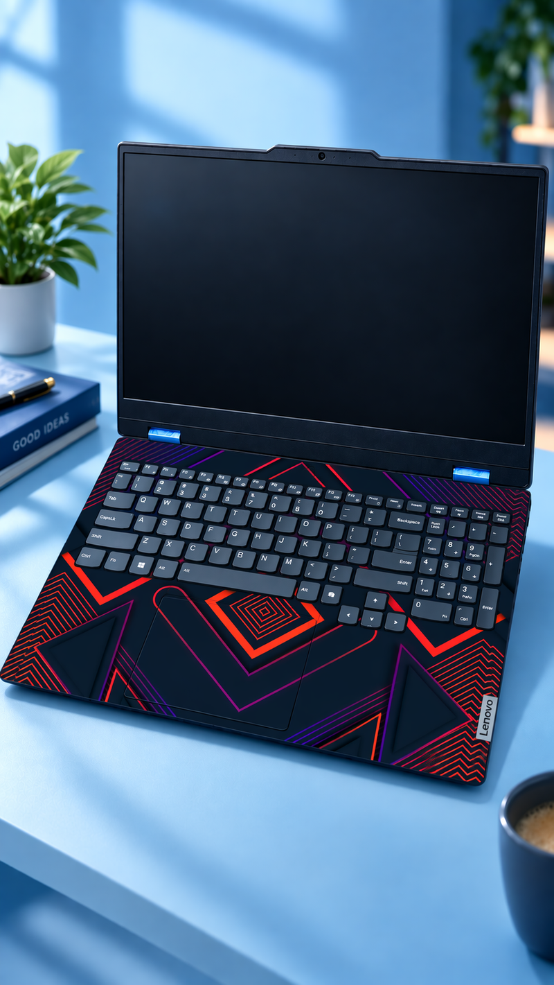 Laptop dark aesthetic design