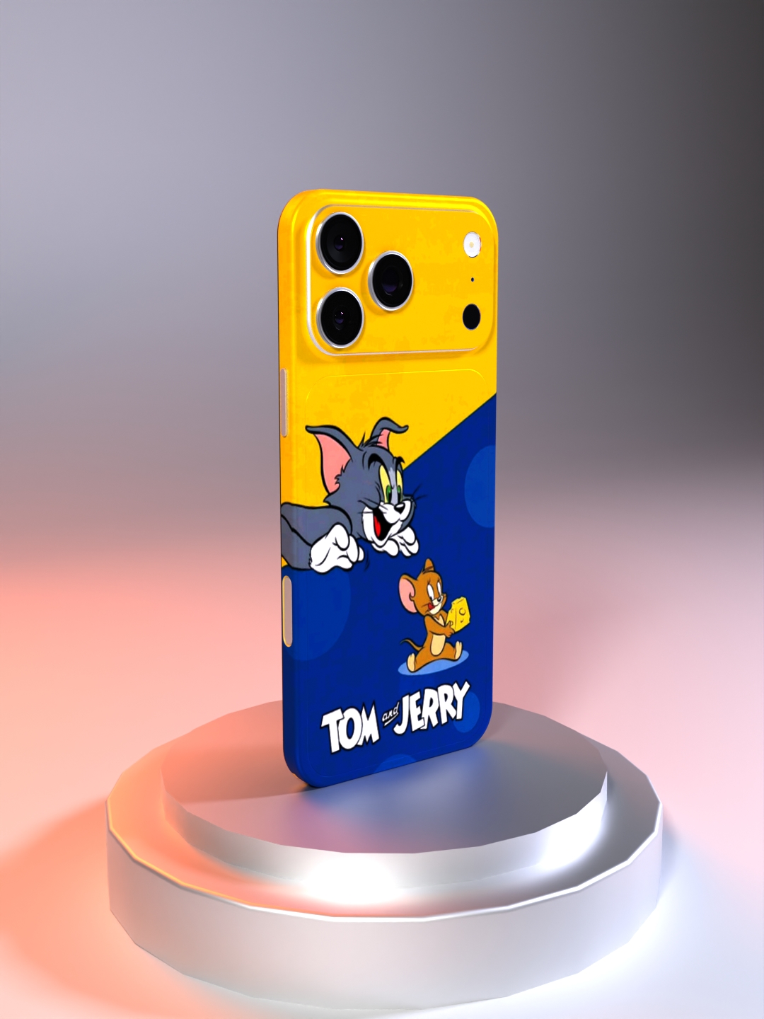 Tom and Jerry Embossed Mobile Skin